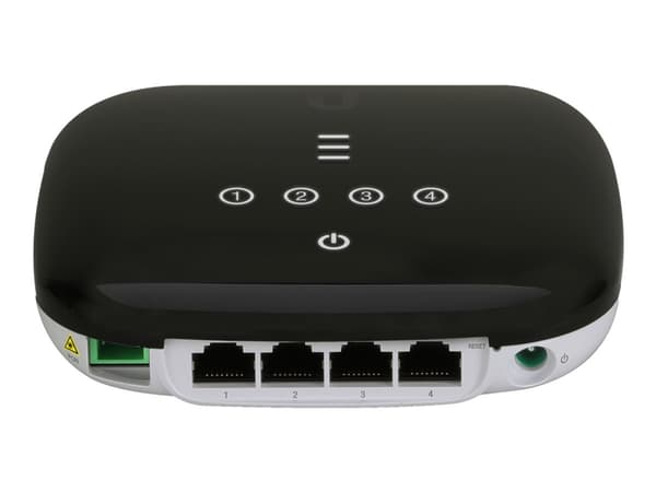 Ubiquiti UFiber WiFi - Trådløs ruter 4-portssvitsj - 1GbE, GPON - veggmonterbar