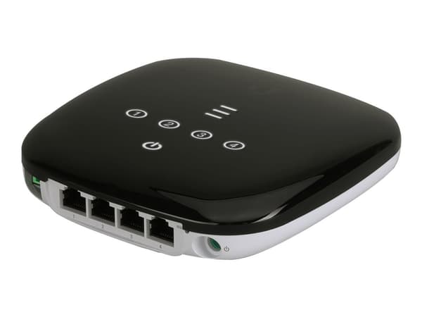 Ubiquiti UFiber WiFi - Trådløs ruter 4-portssvitsj - 1GbE, GPON - veggmonterbar