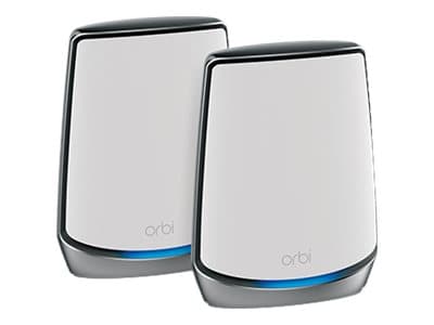 NETGEAR Orbi WiFi System RBK852 - Wifi-system - (router, utökning) - upp till 350 kvadratmeter - mesh 1GbE, 2.5GbE - Wi-Fi 5, Wi-Fi 6 - trippelband