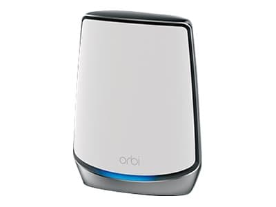 NETGEAR Orbi WiFi System RBK852 - Wifi-system - (router, utökning) - upp till 350 kvadratmeter - mesh 1GbE, 2.5GbE - Wi-Fi 5, Wi-Fi 6 - trippelband Grå, Vit