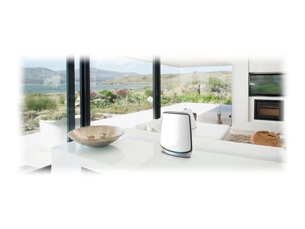 NETGEAR Orbi RBK853 AX6000 WiFi 6 Mesh System, Harmaa, Sisäinen, Teho, 525 m², Kolmikaista (2,4 GHz/5 GHz/5 GHz), Wi-Fi 6 (802.11ax)