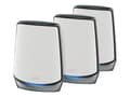 Pikkukuva 1 / 5: NETGEAR Orbi RBK853 AX6000 WiFi 6 Mesh System, Harmaa, Sisäinen, Teho, 525 m², Kolmikaista (2,4 GHz/5 GHz/5 GHz), Wi-Fi 6 (802.11ax)