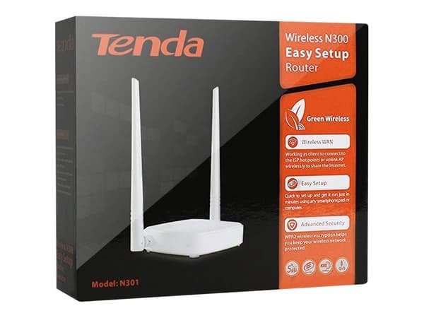 Tenda N301 - Trådløs ruter 3-portssvitsj 2,4 GHz