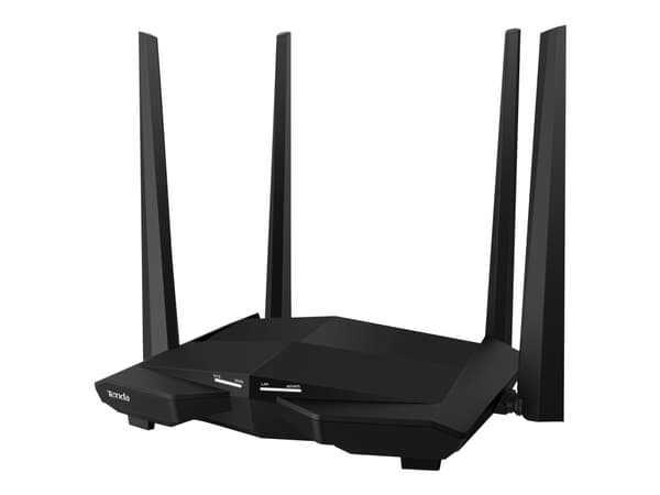 Tenda AC10 - Trådløs ruter 1GbE - Wi-Fi 5 - Dobbeltbånd Sort