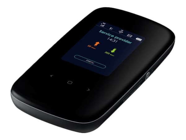 Zyxel LTE2566-M634, Wi-Fi 5 (802.11ac), Kaksitaajuus (2,4 GHz/5 GHz), 3G, 4G, Musta, Kannettava reititin