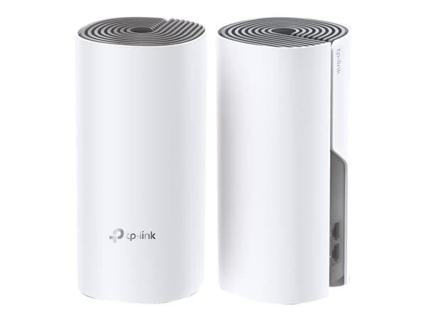 TP-Link Deco E4 - Wi-Fi-system (2 routere) - op til 2800 sq.ft - mesh - 802.11a/b/g/n/ac - Dual Band - (Understøtter max. 100 mbps)