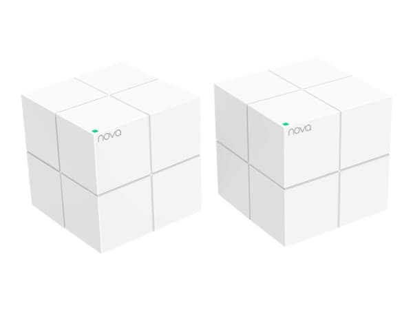 Tenda Nova MW6 - Wi-Fi-system - (2 rutere) - inntil 350 kvm - maske 1GbE - Wi-Fi 5 - Dobbeltbånd