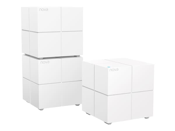 Tenda Nova MW6 - Wi-Fi-system - (2 rutere) - inntil 350 kvm - maske 1GbE - Wi-Fi 5 - Dobbeltbånd