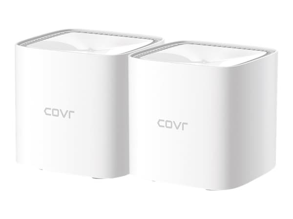 D-Link Covr Whole Home COVR-1102 - Wi-Fi-system - (2 utvidere) - inntil 325 kvm 1GbE - Wi-Fi 5 - Dobbeltbånd