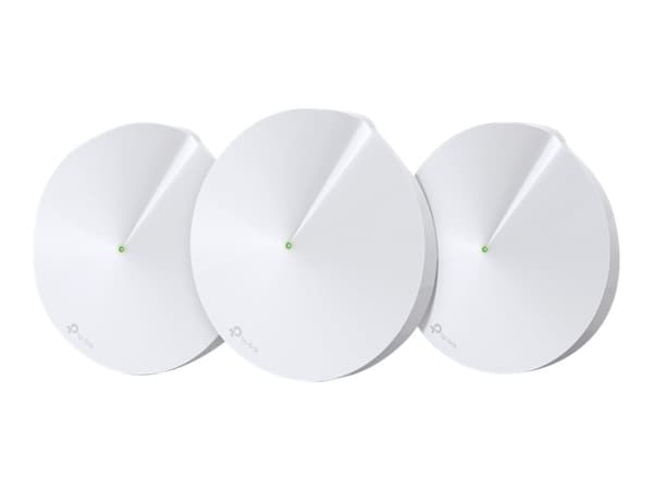 TP-Link Deco M9 Plus - Wi-Fi-system (3 rutere) - inntil 6750 kvadratfot - maske - GigE - 802.11a/b/g/n/ac, Bluetooth 4.2, ZigBee Home Automation 1.2
