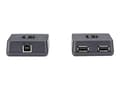 Miniatyrbilde 2 av 5: Black Box CAT5 Extender - USB-utvider - 2 porter - opp til 85 m