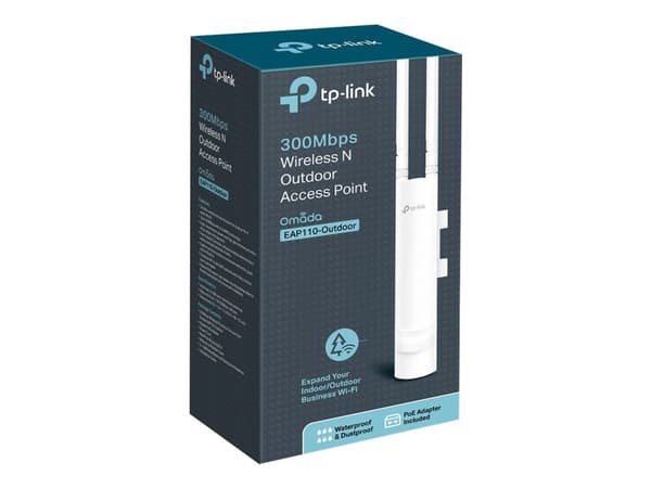 TP-Link EAP110-Outdoor 300 Mbit/s Vit Strömförsörjning via Ethernet (PoE) stöd