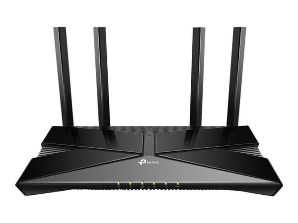 TP-Link Archer AX20 - Trådløs ruter 4-portssvitsj - 1GbE - Wi-Fi 6 - Dobbeltbånd