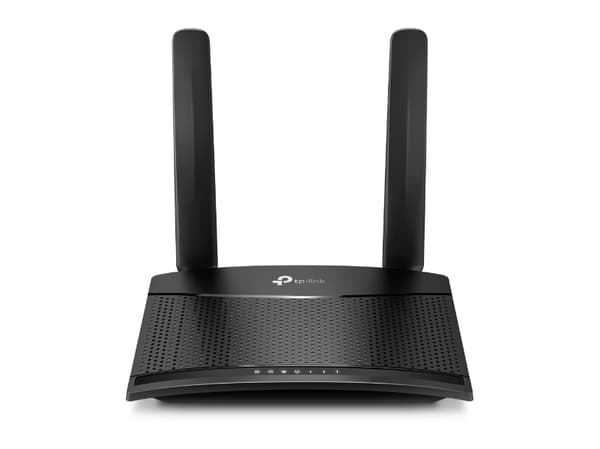 TP-Link TL-MR100, Wi-Fi 4 (802.11n), Yksi kaista (2,4 GHz), Ethernet LAN, 3G, Musta, Pöytäreititin