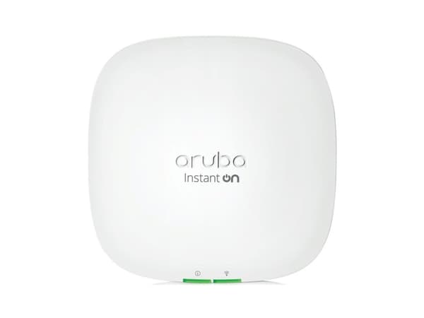 HPE Aruba Instant ON AP22 (RW) - Langattomat yhteydet - 802.11ax (Wi-Fi 6) - Bluetooth, Wi-Fi 6 - 2,4 GHz, 5 GHz - seinään/kattoon asennettava