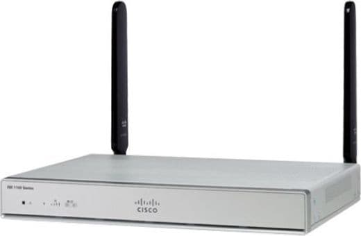 Cisco Integrated Services Router 1121 - Ruter 4-portssvitsj - 1GbE - WAN-porter: 2