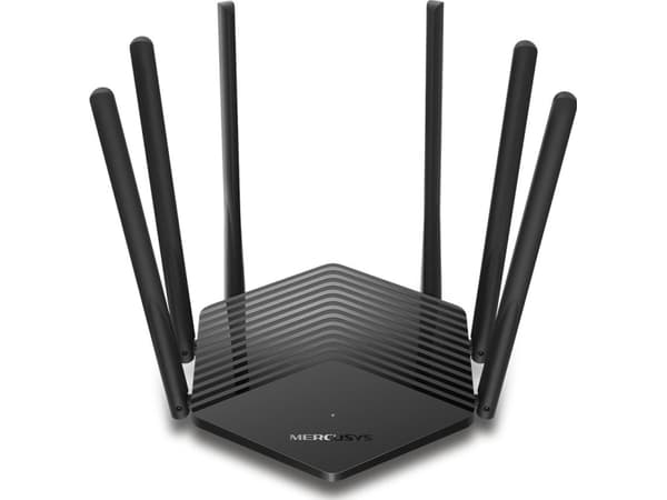 Mercusys MR50G, Wi-Fi 5 (802.11ac), Dobbelbånd (2.4 GHz / 5 GHz), Ethernet/bredbåndsforbindelse, Sort, Bærbar Router
