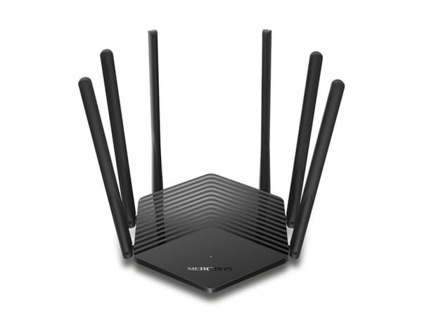 Mercusys MR50G, Wi-Fi 5 (802.11ac), Dobbelbånd (2.4 GHz / 5 GHz), Ethernet/bredbåndsforbindelse, Sort, Bærbar Router
