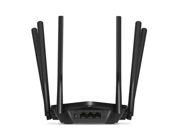 Mercusys MR50G, Wi-Fi 5 (802.11ac), Dobbelbånd (2.4 GHz / 5 GHz), Ethernet/bredbåndsforbindelse, Sort, Bærbar Router