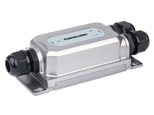 Intellinet 561648, Gjentaker, Cat5e, 2048 oppføringer, IP67, 10/100/1000Base-T(X), IEEE 802.3ab, IEEE 802.3af, IEEE 802.3at, IEEE 802.3bt, IEEE 802.3