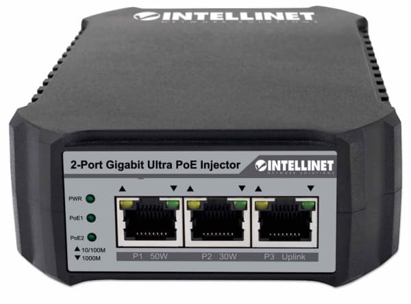 Intellinet 561648, Gjentaker, Cat5e, 2048 oppføringer, IP67, 10/100/1000Base-T(X), IEEE 802.3ab, IEEE 802.3af, IEEE 802.3at, IEEE 802.3bt, IEEE 802.3