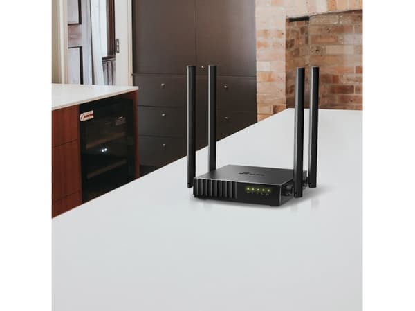 TP-Link Archer C54, Wi-Fi 5 (802.11ac), Dobbelbånd (2.4 GHz / 5 GHz), Ethernet/bredbåndsforbindelse, Sort, Frittstående router