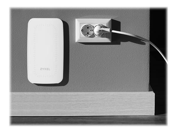 Zyxel WAC500H - Trådlös åtkomstpunkt - 1GbE - Wi-Fi 5 - 2.4 GHz, 5 GHz - AC 100/240 V - molnhanterad - väggmonterbar