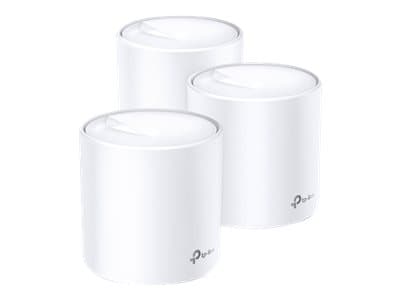 TP-Link Deco X20 - Wi-Fi-system (3 routrar) - GigE - 802.11a/b/g/n/ac/ax - Mesh-router Wi-Fi 6