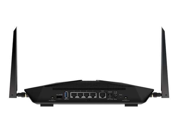 NETGEAR Nighthawk LAX20 - Trådløs ruter - WWAN 4-portssvitsj - 1GbE - Wi-Fi 6 - Dobbeltbånd