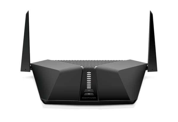 NETGEAR Nighthawk LAX20 - Trådløs ruter - WWAN 4-portssvitsj - 1GbE - Wi-Fi 6 - Dobbeltbånd