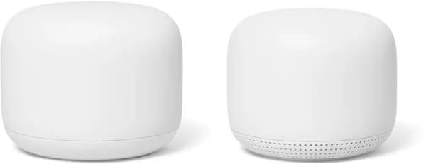 Google | Nest WiFi - Wi-Fi-system (2-pakning) - mesh - GigE - Wi-Fi 5 - Dual Band Hvit
