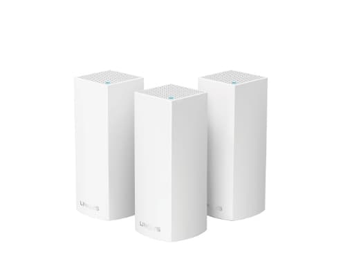 Linksys VELOP Whole Home Mesh Wi-Fi System WHW0303 - Wi-Fi-system (3 rutere) - inntil 6000 kvadratfot - maske - GigE - Bluetooth 4.0, 802.11b/g/n/ac