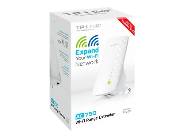 TP-Link RE200 - Rekkeviddeutvider for Wi-Fi - Wi-Fi 5 - 2.4 GHz, 5 GHz