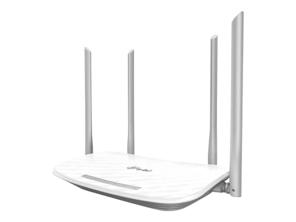 TP-Link Archer C50 - V3.0 - trådløs ruter 4-portssvitsj - Wi-Fi 5 - Dobbeltbånd Sort