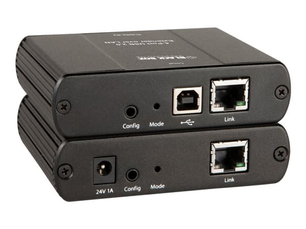 Black Box USB 2.0 Extender LAN, 4-Port - USB-förlängningskabel - 4 portar - upp till 100 m