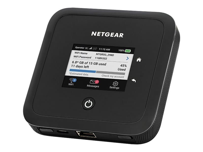 NETGEAR Nighthawk M5 Mobile Router (MR5200) - Mobil hotspot - 5G LTE Advanced - 4 Gbps - GigE, 802.11ac, 802.11ax (Wi-Fi 6)