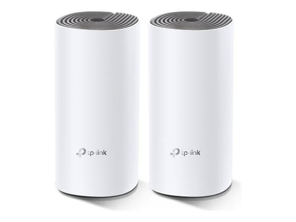 TP-Link Deco E4 - Wi-Fi-system - (3 routrar) - mesh - Wi-Fi 5 - Dual Band (paket med 3)
