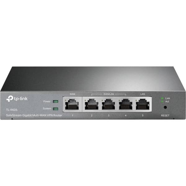 TP-LINK Omada Gigabit VPN Router ER605 Router 1 GBit/s Svart