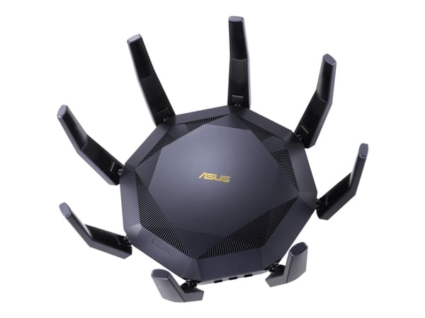 ASUS RT-AX89X AX6000 AiMesh, Wi-Fi 6 (802.11ax), Kaksitaajuus (2,4 GHz/5 GHz), Ethernet LAN, 3G, Musta, Pöytäreititin