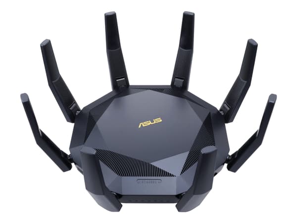 ASUS RT-AX89X AX6000 AiMesh, Wi-Fi 6 (802.11ax), Kaksitaajuus (2,4 GHz/5 GHz), Ethernet LAN, 3G, Musta, Pöytäreititin