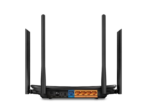 TP-Link AC1200, Wi-Fi 5 (802.11ac), Kaksitaajuus (2,4 GHz/5 GHz), Ethernet LAN, Musta, Pöytäreititin