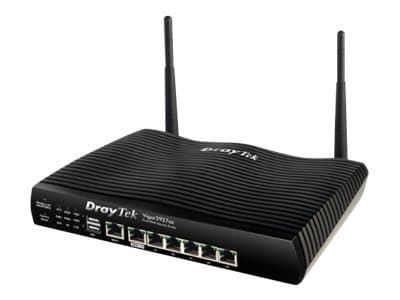 Draytek Vigor 2927ac - Trådløs ruter 5-port svitsj - 1GbE - WAN-porter: 2 - Wi-Fi 5 - Dobbeltbånd Sort