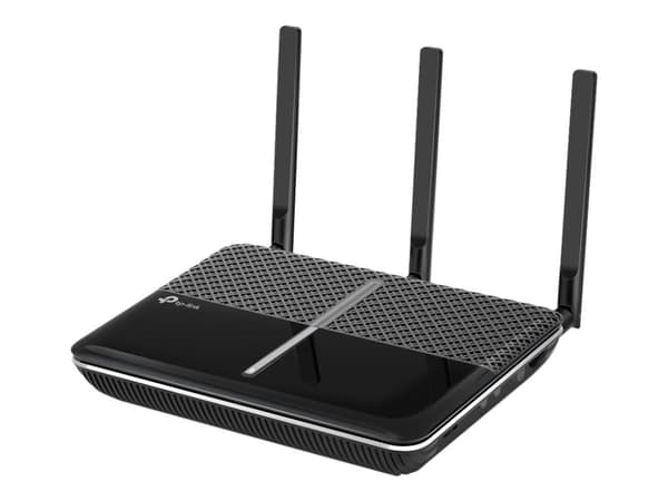 TP-Link Archer VR2100v V1 - Trådløs ruter - DSL-modem 4-portssvitsj - 1GbE - WAN-porter: 2 - Wi-Fi 5 - Dobbeltbånd - VoIP-telefonadapter (DECT) Sort