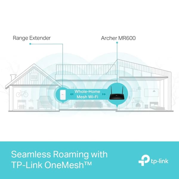 TP-Link Archer MR600 V2 langaton reititin Gigabitti Ethernet Kaksitaajuus (2,4 GHz/5 GHz) 4G Musta