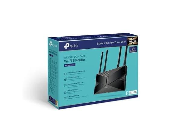 TP-Link Archer AX23, Wi-Fi 6 (802.11ax), Kaksitaajuus (2,4 GHz/5 GHz), Ethernet LAN, 4G, Musta, Pöytäreititin