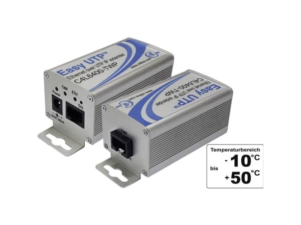 Renkforce RF-2871000 Netværksforlængelse 2-tråds Rækkevidde (max.): 500 m 2 stk 100 MBit/s uden PoE-funktion