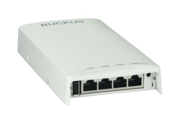 CommScope Ruckus Wireless AP WIFI6 AX1800 2x2 Indoor 1 GbE H550 4x 1 GbE out Dual Radio BLEZigbee 1x USB BeamFlex Hvit