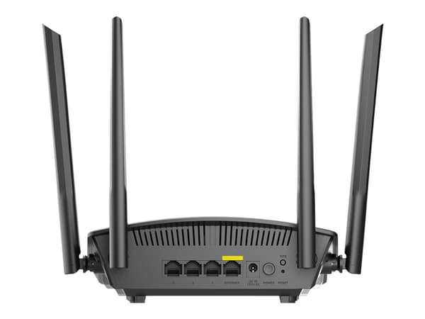 D-Link DIR-X1550 - Trådløs ruter 3-portssvitsj - 1GbE - Wi-Fi 6 - Dobbeltbånd