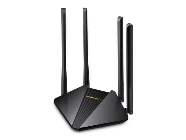 Mercusys MR30G, Wi-Fi 5 (802.11ac), Dobbelbånd (2.4 GHz / 5 GHz), Ethernet/bredbåndsforbindelse, Sort, Frittstående router