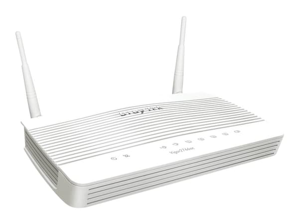 Draytek Vigor 2766ac - Trådlös router - DSL-modem 4-ports-switch - 1GbE - WAN-portar: 2 - Wi-Fi 5 - Dubbelband - väggmonterbar